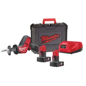 MILWAUKEE 12V CHZ RECIPROCATING SAW 2 BATTERIES 4AH