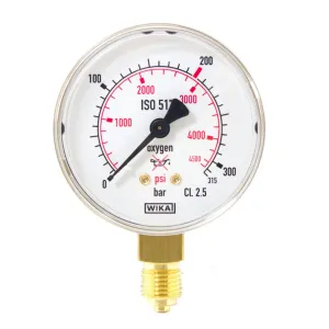 MANOMETRO OSSIGENO 0-315