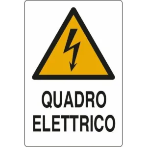 ALUMINIUM SIGN CM 30X20 'QUADRO ELETTRICO'