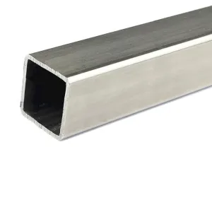 TUBO QUADRO ACCIAIO INOX 304 AL MT