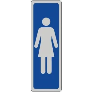 SELF-ADHESIVE SIGN CM 15X5 'WC DONNE'