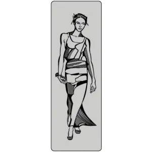 SELF-ADHESIVE SIGN CM.15X5 'WC DONNE'