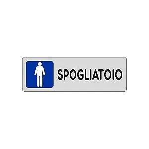 SELF-ADHESIVE SIGN CM 15X5 'SPOGLIATOI DONNE'