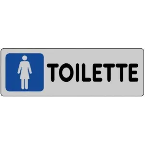SELF-ADHESIVE SIGN CM.15X5 'TOILETTE DONNE'