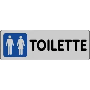 SELF-ADHESIVE SIGN CM 15X5 'TOILETTE UOMINI E DONNE'