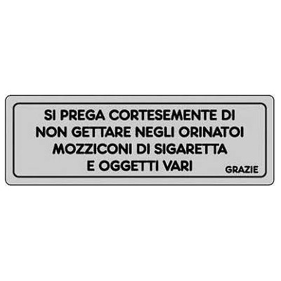 ADESIVO CM 15X5 SI PREGA NON GETTARE MOZZICONI........