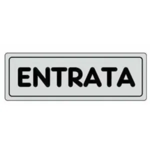 SELF-ADHESIVE SIGN CM.15X5 'ENTRATA'