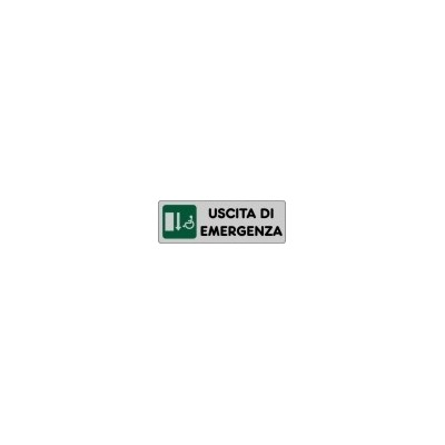 ADESIVO CM 15X5 USCITA DI EMERGENZA