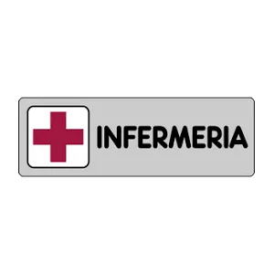 SELF-ADHESIVE SIGN CM 15X5 'INFERMERIA'