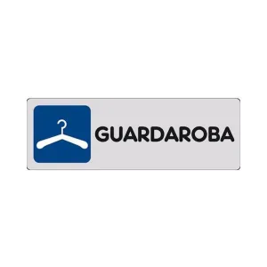 SELF-ADHESIVE SIGN CM 15X5 'GUARDAROBA'