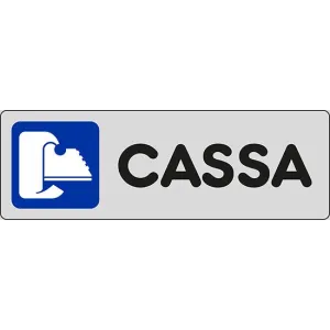 SELF-ADHESIVE SIGN CM.15X5 'CASSA'