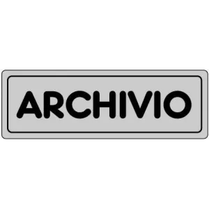 SELF-ADHESIVE SIGN CM 15X5 'ARCHIVIO'