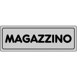 SELF-ADHESIVE SIGN CM 15X5 'MAGAZZINO'