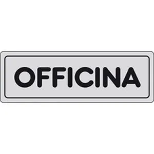SELF-ADHESIVE SIGN CM 15X5 'OFFICINA'