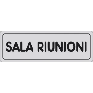 SELF-ADHESIVE SIGN CM 15X5 'SALA RIUNIONI'