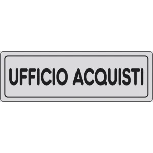 SELF-ADHESIVE SIGN CM 15X5 'UFFICIO ACQUISTI'
