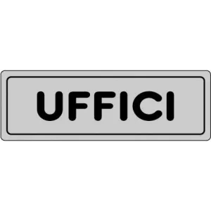 SELF-ADHESIVE SIGN CM.15X5 'UFFICI'