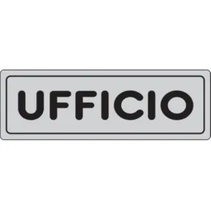 SELF-ADHESIVE SIGN CM 15X5 'UFFICIO'
