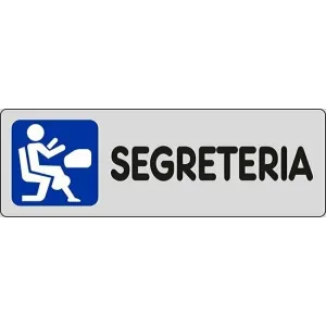 SELF-ADHESIVE SIGN CM 15X5 'SEGRETERIA'