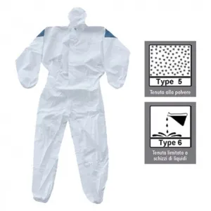 PARTIGUARD WHITE COVERALL SIZE XXL