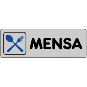 SELF-ADHESIVE SIGN CM 15X5 'MENSA'