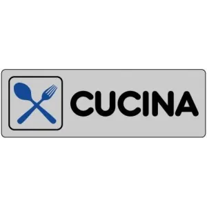 SELF-ADHESIVE SIGN CM 15X5 ('CUCINA')