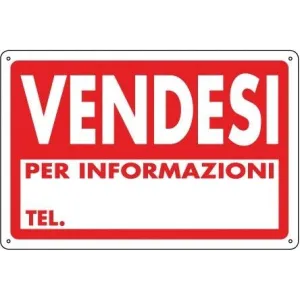PVC SIGN CM 30X20 'VENDESI'