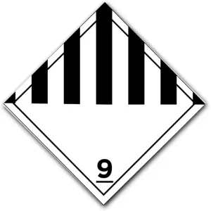 SELF-ADHESIVE SIGN CM 30X30 ('PERIC.DIVERSE CL.9')